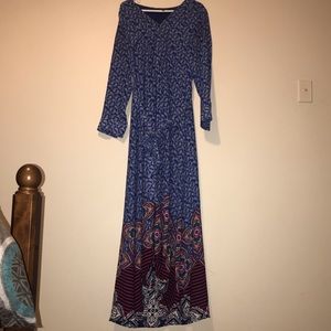 Express| Long buttoned Dress